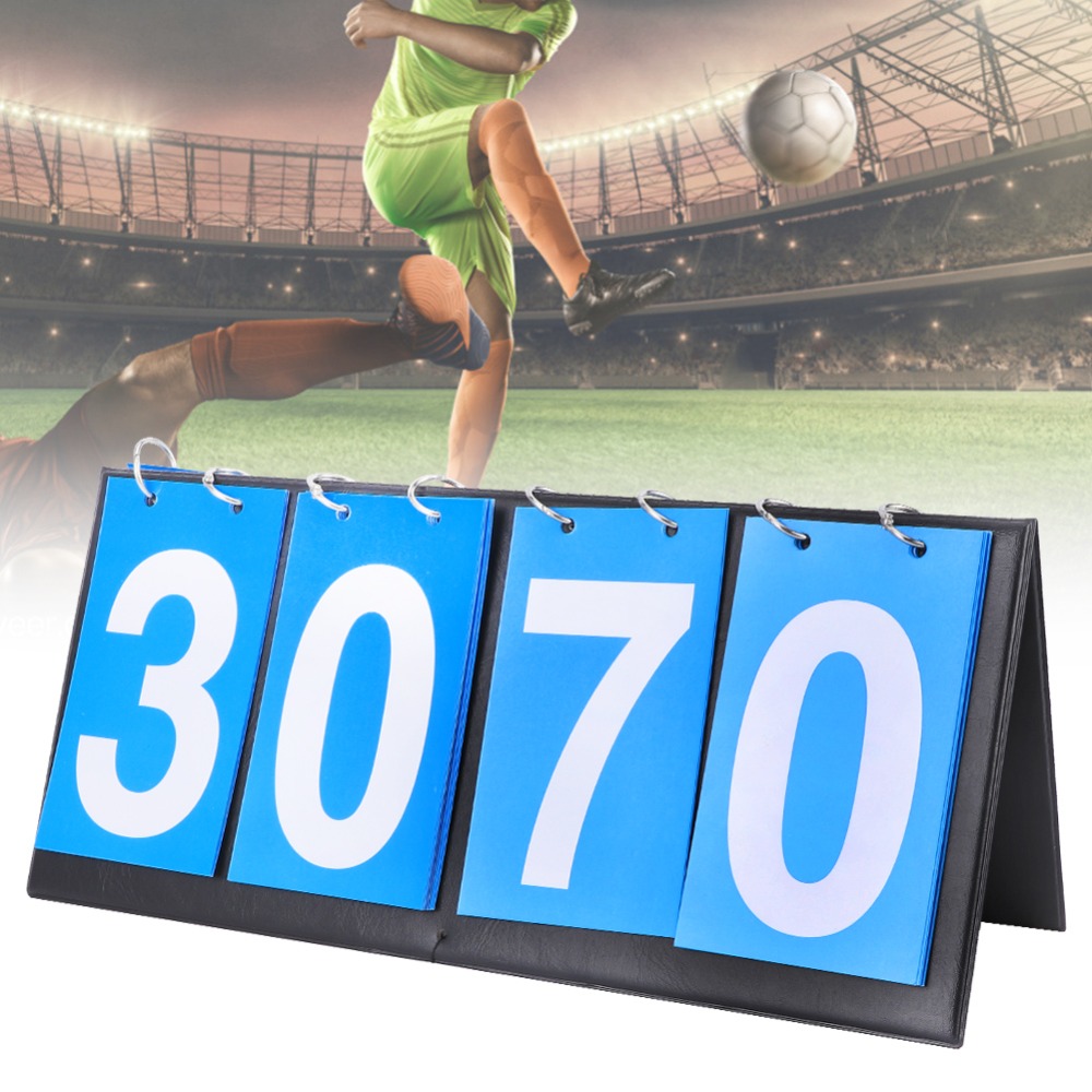 Scoreboard Digital - لوحة نتائج محمولة باللون الأزرق، تتكون