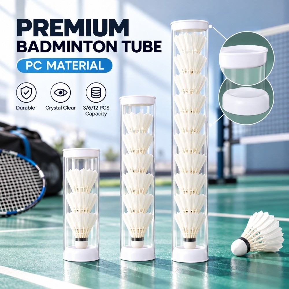 Badminton Shuttlecock - حامل كرات الريشة المصنوع من الأكريليك،