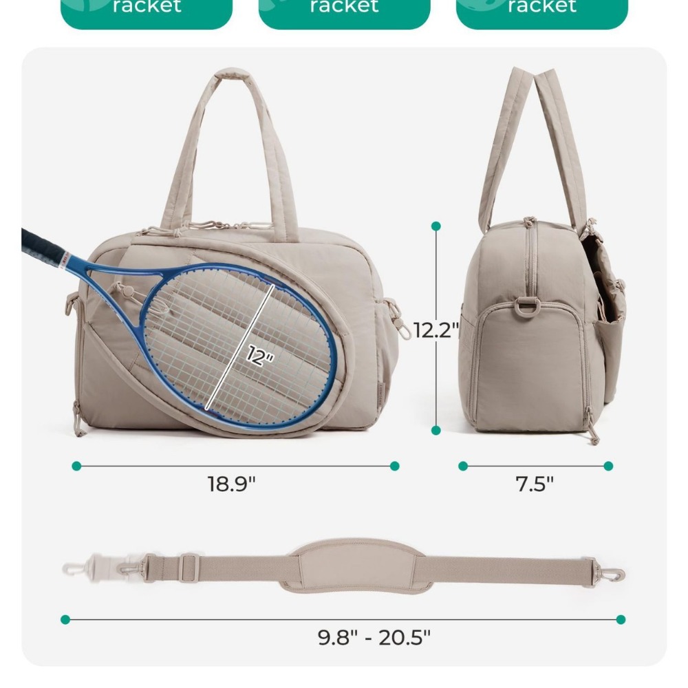 حقيبة تنس جديدة للجنسين، حقيبة - مراجعة Badminton Bag وسعره